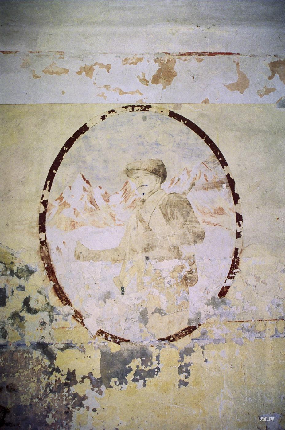 Ligne Maginot - LANGENSOULTZBACH - (Camp de sureté) - Bâtiment B
Salle 3
Peinture murale du casernement