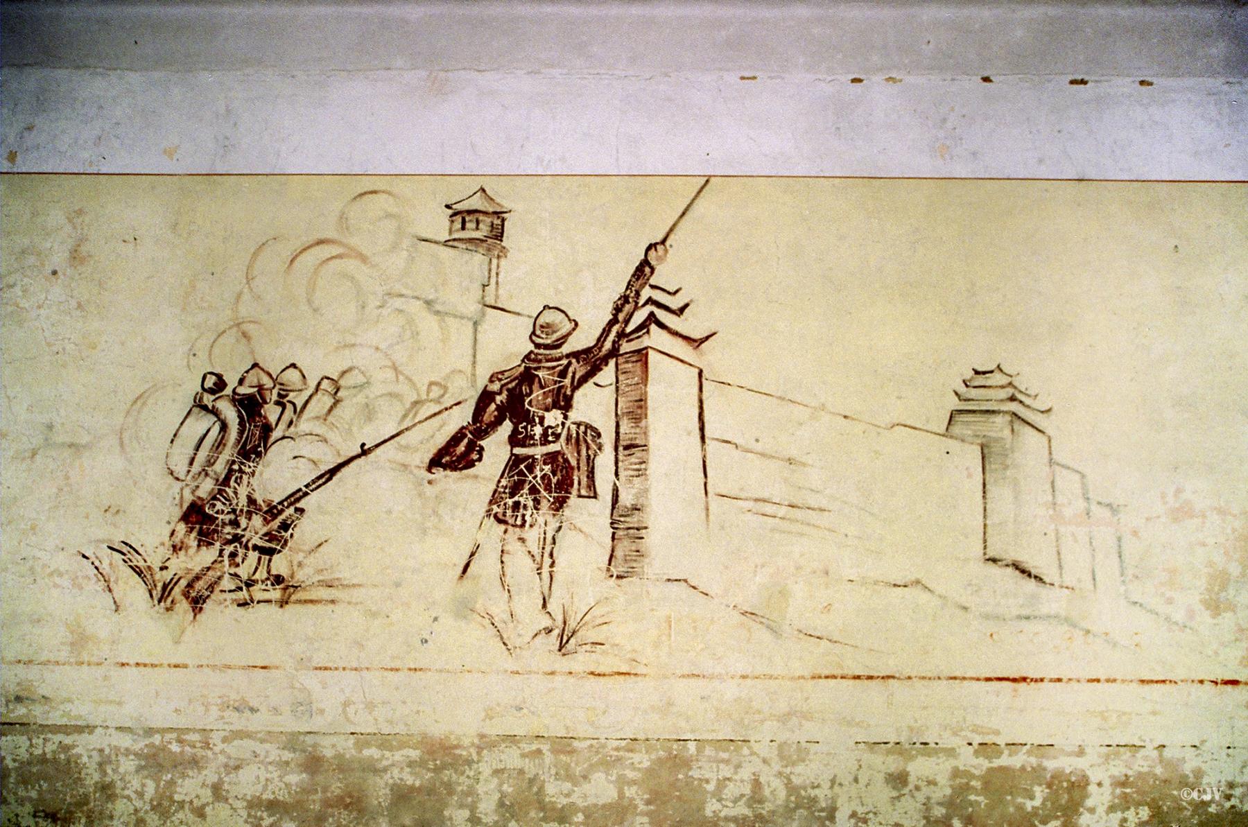 Ligne Maginot - LANGENSOULTZBACH - (Camp de sureté) - Salle 6
Peinture murale du casernement
