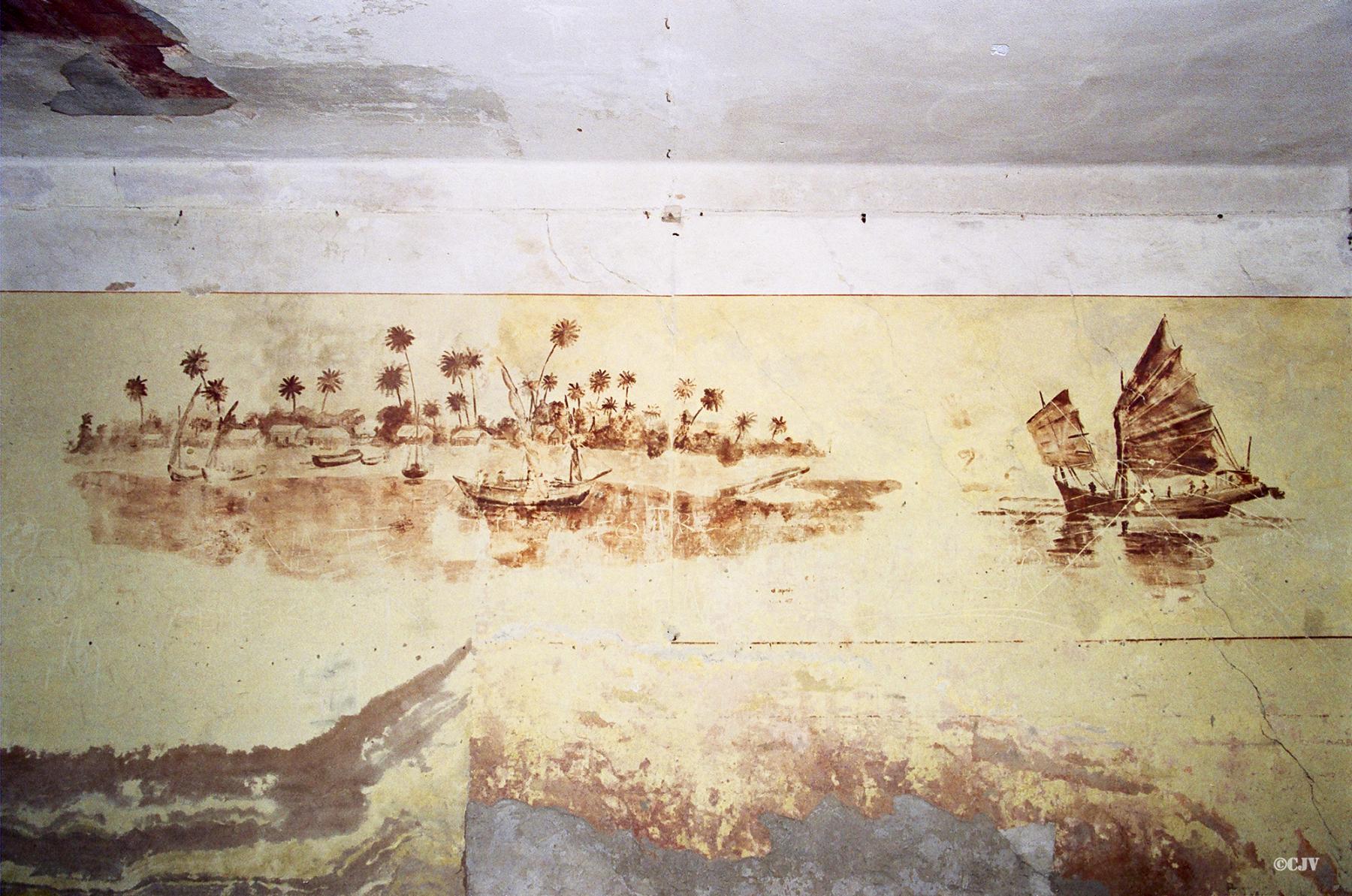 Ligne Maginot - LANGENSOULTZBACH - (Camp de sureté) - Bâtiment B
Salle 11
Peinture murale du casernement