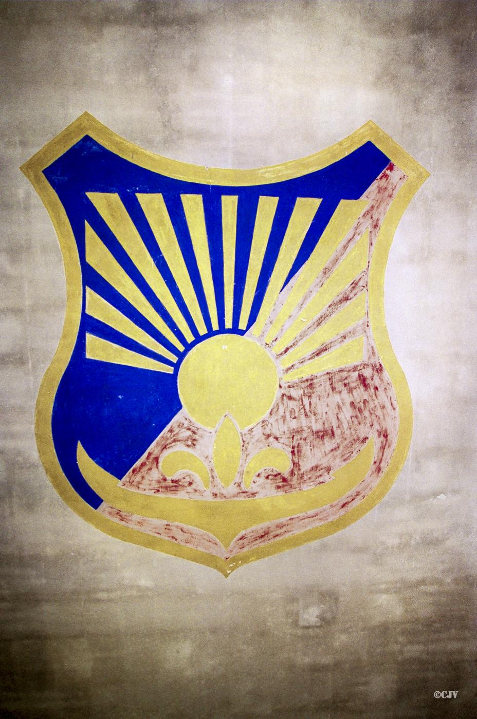 Ligne Maginot - LANGENSOULTZBACH - (Camp de sureté) - Bâtiment B
Salle 14
Peinture au plafond