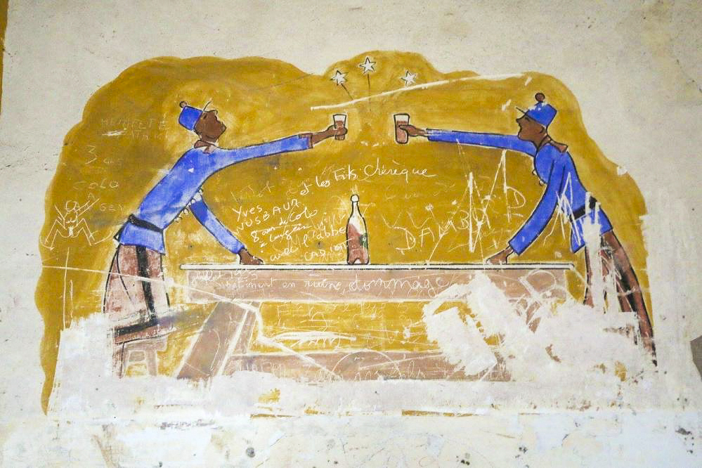 Ligne Maginot - LANGENSOULTZBACH - (Camp de sureté) - Peinture murale du casernement