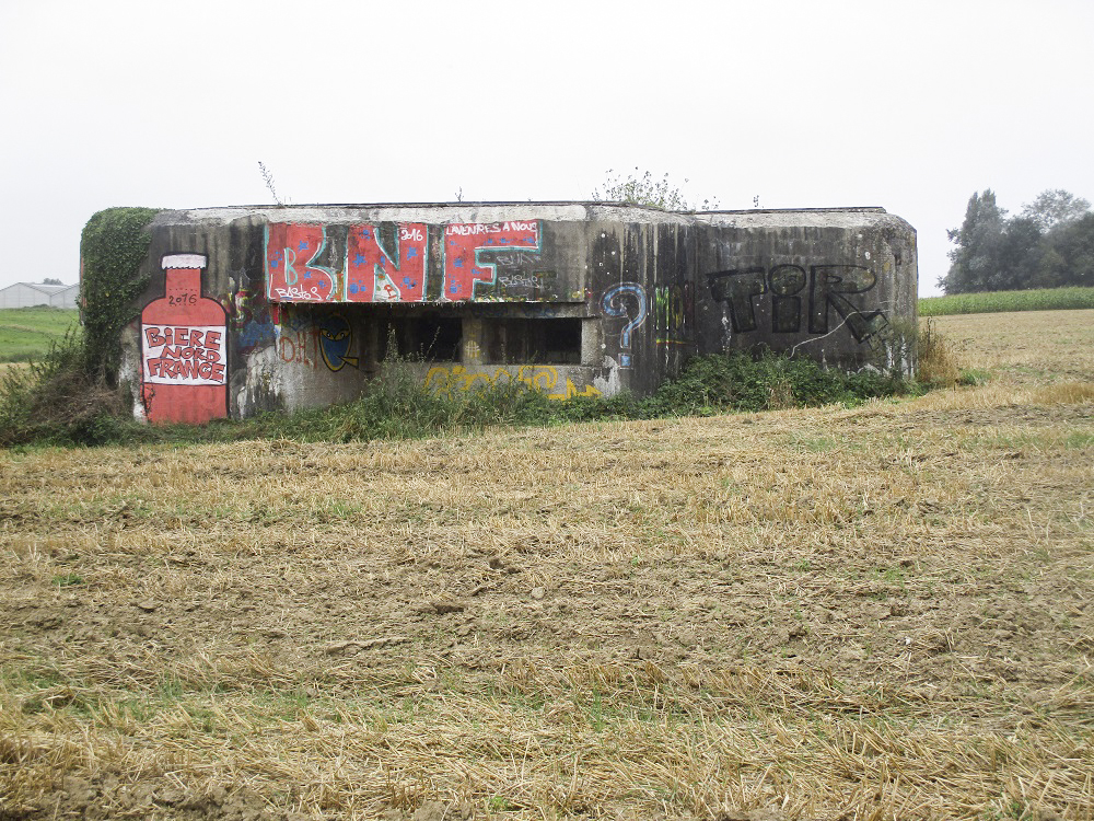 Ligne Maginot - A5 - PONT DE WATOU - (Blockhaus lourd type STG / STG-FCR - Double) - Vue prise dos à la D 137 - Rue de Watou
