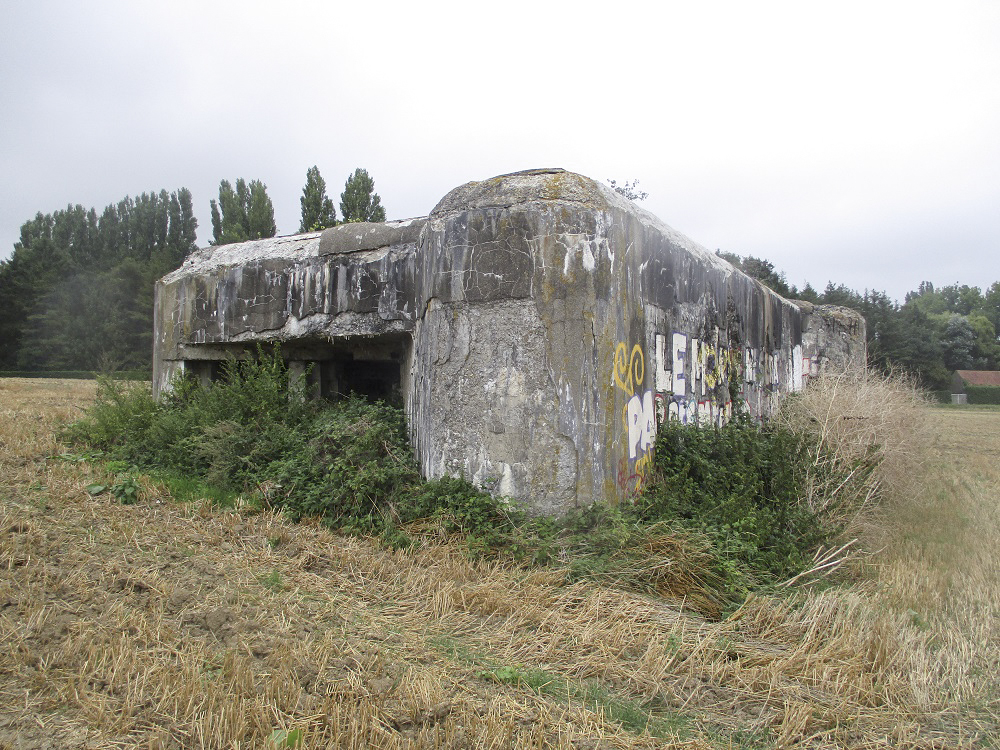 Ligne Maginot - A5 - PONT DE WATOU - (Blockhaus lourd type STG / STG-FCR - Double) - Vue prise dos au ruisseau Ey Becque