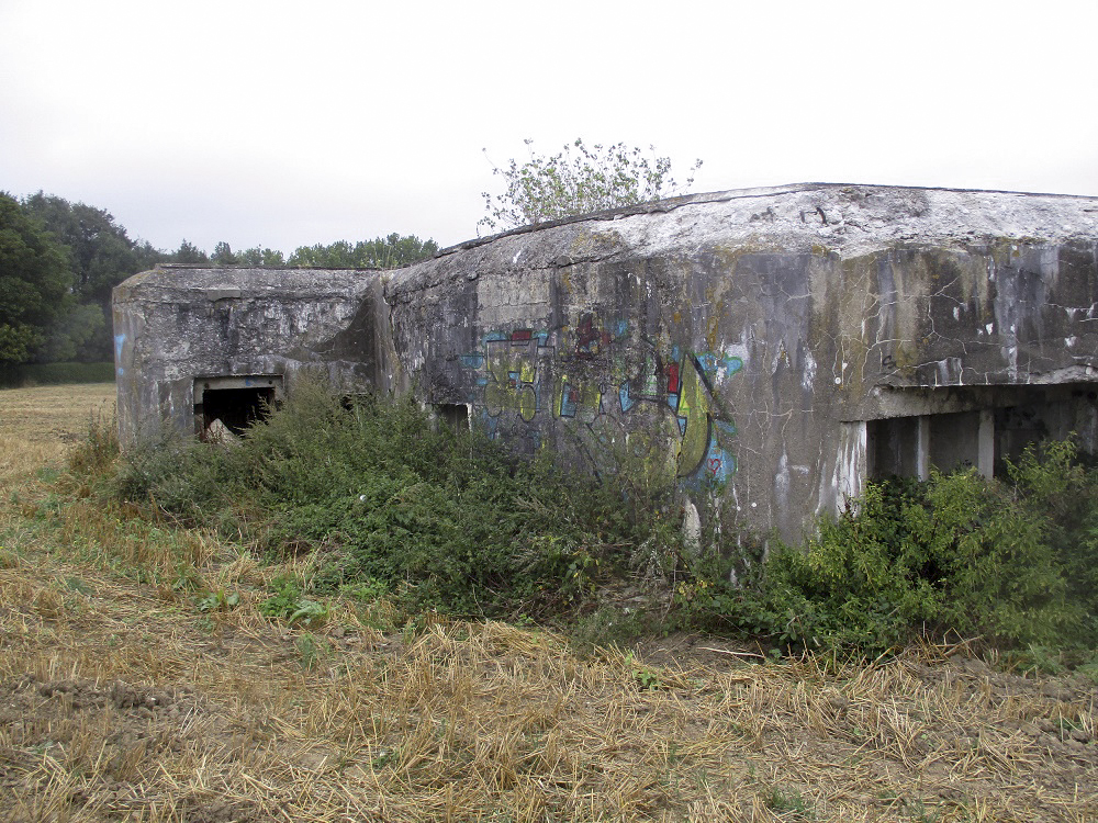 Ligne Maginot - A5 - PONT DE WATOU - (Blockhaus lourd type STG / STG-FCR - Double) - Vue prise dos au hameau le Droogland