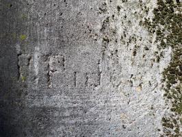 Ligne Maginot - 308C - PORT DU RHIN SUD 36 - (Blockhaus pour arme infanterie) - Graffiti à coté de l'entrée