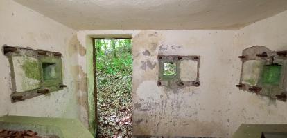 Ligne Maginot - FM29 - NONNENHARDT EST 6 - (Blockhaus pour arme infanterie) - L'entrée, les deux créneaux latéraux et le créneau arrière