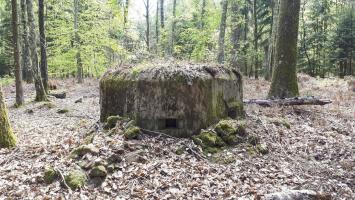 Ligne Maginot - HARDT 1 - (Blockhaus pour arme infanterie) - créneau droit et frontaux