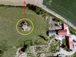 Ligne Maginot - B120 - EECKE (Blockhaus pour canon) - La forme typique du modèle A1 est bien reconnaissable.