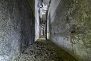 Ligne Maginot - RIPPERT - X13 (QUARTIER KARRE - II/168°RIF) - (Abri) - Le couloir 'secondaire' qui servait pour le passage des troupes dans les différentes pièces.