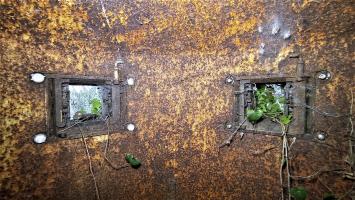 Ligne Maginot - BUCHHOLZBERG (I / 79° RIF) - (Abri) - Deux des cinq créneaux de la cloche GFM Est