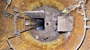 Ligne Maginot - BUCHHOLZBERG (I / 79° RIF) - (Abri) - Vue de dessus du plancher mobile de la cloche GFM Est