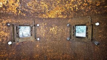 Ligne Maginot - BUCHHOLZBERG (I / 79° RIF) - (Abri) - Deux des cinq créneaux de la cloche GFM Ouest