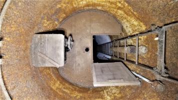 Ligne Maginot - BUCHHOLZBERG (I / 79° RIF) - (Abri) - Vue de dessus du plancher mobile de la cloche GFM Ouest