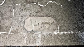Ligne Maginot - BUCHHOLZBERG (I / 79° RIF) - (Abri) - Emplacement d'un cartouche au dessus de l'entrée Ouest