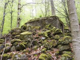 Ligne Maginot - M9 - TRAUTBACH 1 - (Blockhaus pour arme infanterie) - Le rocaillage sur le coté exposé