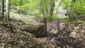 Ligne Maginot - TRAUTBACH OUEST - (Blockhaus pour arme infanterie) - Vestige d'un abri devant le blockhaus