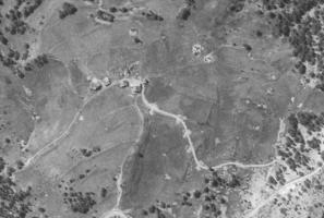 Ligne Maginot - POET MORAND (154° RAP - 6° BIE) - (Position d'artillerie préparée) - Vue aérienne de la position occupée par les batteries