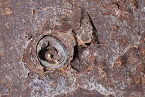 Ligne Maginot - EINSELING SUD - C73 - (Casemate d'infanterie) - Projectile de PAK 88 fiché dans l'acier de la cloche GFM