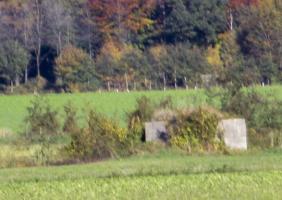 Ligne Maginot - BEF 624 - La BOUGRIE (Blockhaus pour canon) - Vu depuis le blockhaus des Trois Magots vers BEF 624 - La BOUGRIE
