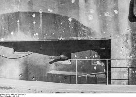 Ligne Maginot - BINING - (Casemate d'infanterie) - Photo prise en 1940 par l'armée allemande