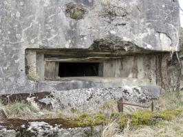 Ligne Maginot - BREITWIESE 2 - (Blockhaus pour canon) - Créneau pour canon