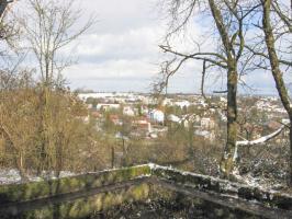 Ligne Maginot - DORFWIESE 3 - (Cuve pour canon) - Vue sur le village de Rohrbach les Bitche