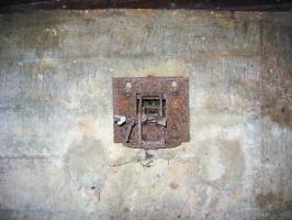 Ligne Maginot - GARTEN 5 - (Blockhaus pour arme infanterie) - Le créneau FM et le support de l'arme