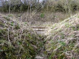 Ligne Maginot - HAMMELSWIESE 3 - (Blockhaus pour canon) - La tranchée menant vers un abr