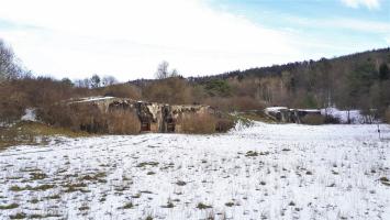 Ligne Maginot - HOCHWALD - (Ouvrage d'artillerie) - Ouvrage Ouest 
Le bloc 12 à l'avant plan, le bloc 13 est visible dans le prolongement