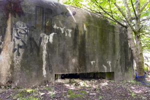 Ligne Maginot - B248 - MAISONS CATTEAU - (Blockhaus pour canon) - Le créneau frontal