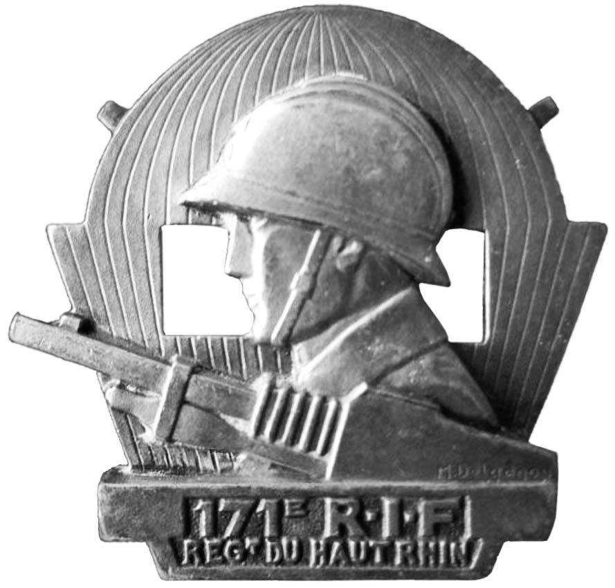 Ligne Maginot - Insigne du 171° RIF - 