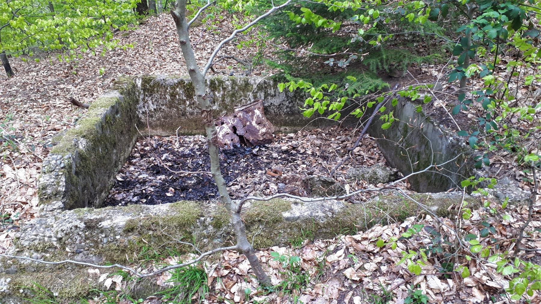 Ligne Maginot - GUNSTHAL COL - Un encuvement indéterminé derrière les blockhaus, sur l'arête du Diebskopf