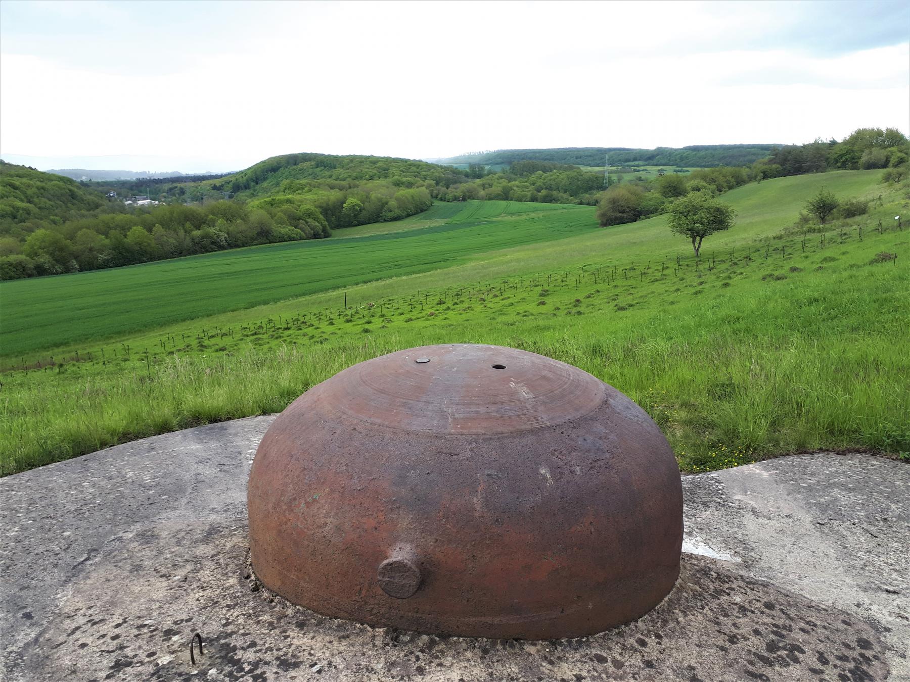 Ligne Maginot - EINSELING - A36 - (Ouvrage d'infanterie) - Cloche JM Est modifiée en AM
Direction de tir