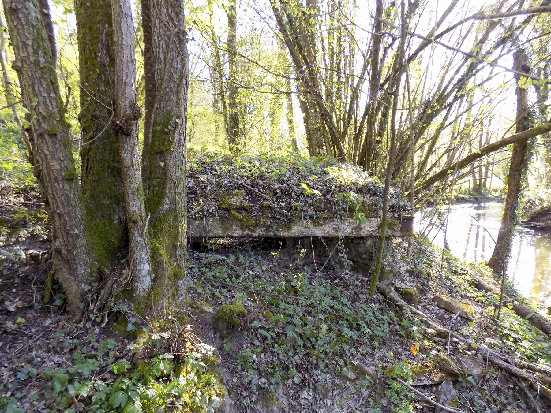 Ligne Maginot - VERLORENERBACH - (Blockhaus pour arme infanterie) - Coté créneau extérieure
