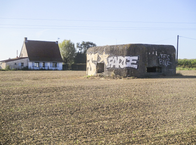 Ligne Maginot - B115 - ROMMEL BECQUE - (Blockhaus pour canon) - B 115  - Rommel Becque situé dans son environnement.