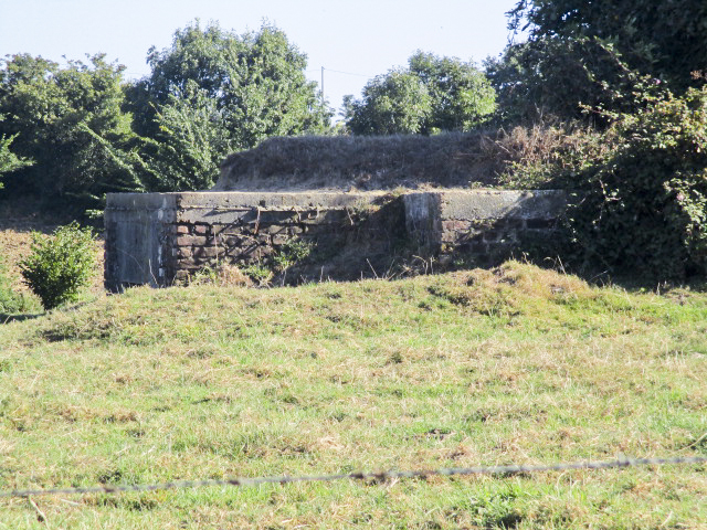 Ligne Maginot - B123 - QUEUE de VACHE Nord (Blockhaus pour arme infanterie) - Vue prise depuis la D 18 - Route de Godewaersvelde.