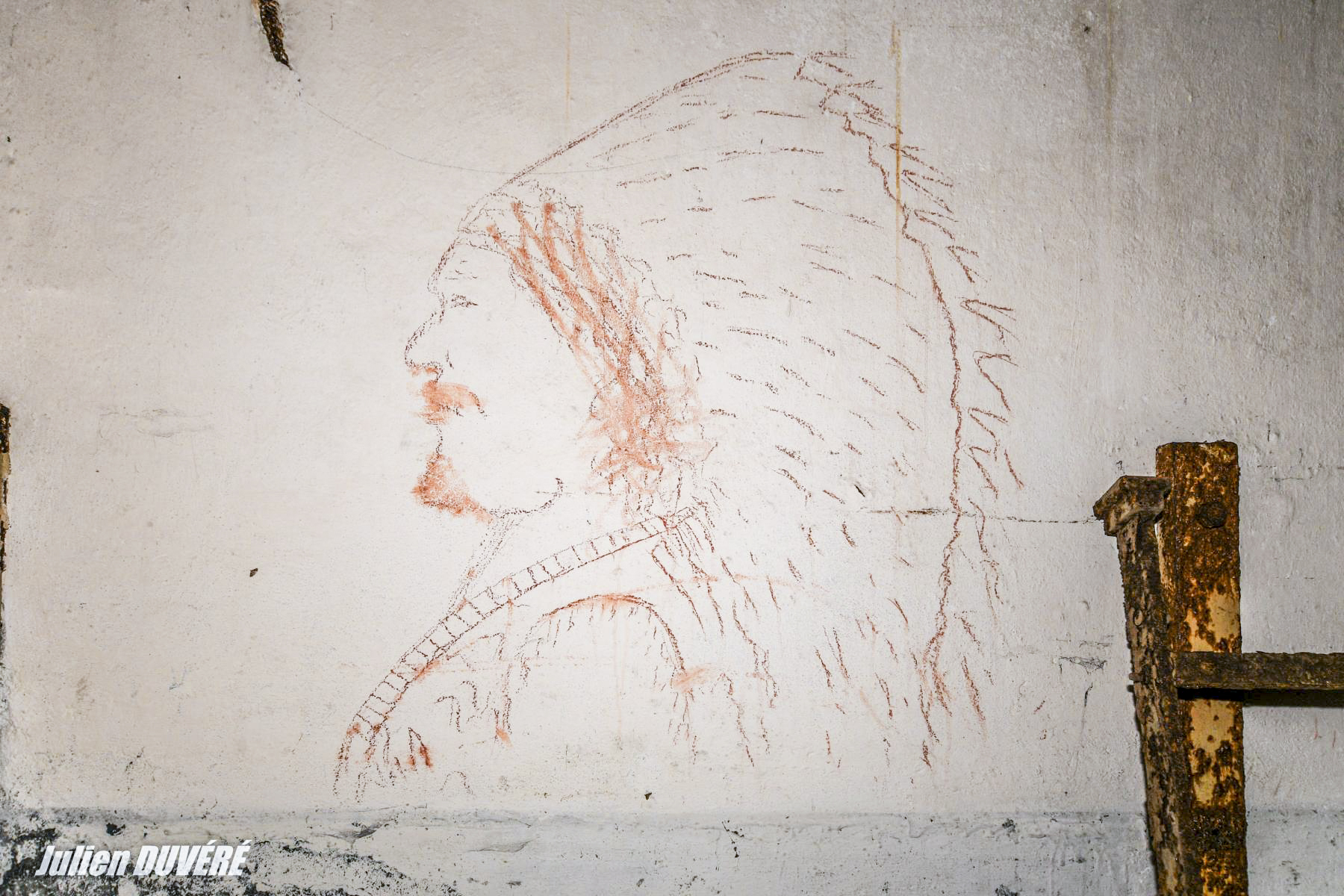 Ligne Maginot - RIPPERT - X13 (QUARTIER KARRE - II/168°RIF) - (Abri) - Serait-ce un graffiti d'époque ?