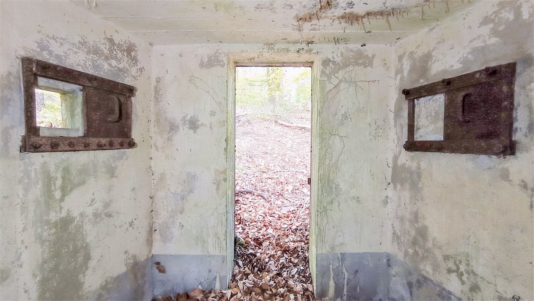Ligne Maginot - FM41 - GRAND MUEHLBERG 1 - (Blockhaus pour arme infanterie) - L'entrée et les deux créneaux latéraux