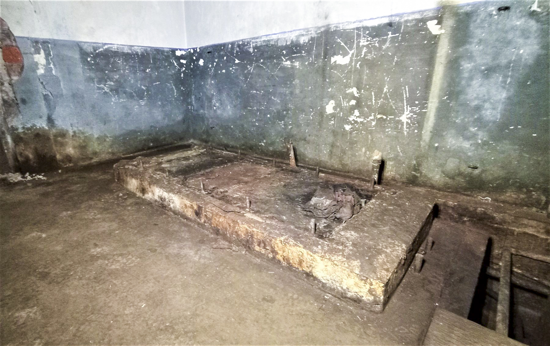 Ligne Maginot - BUCHHOLZBERG (I / 79° RIF) - (Abri) - Socle d'un des deux moteurs en 2021