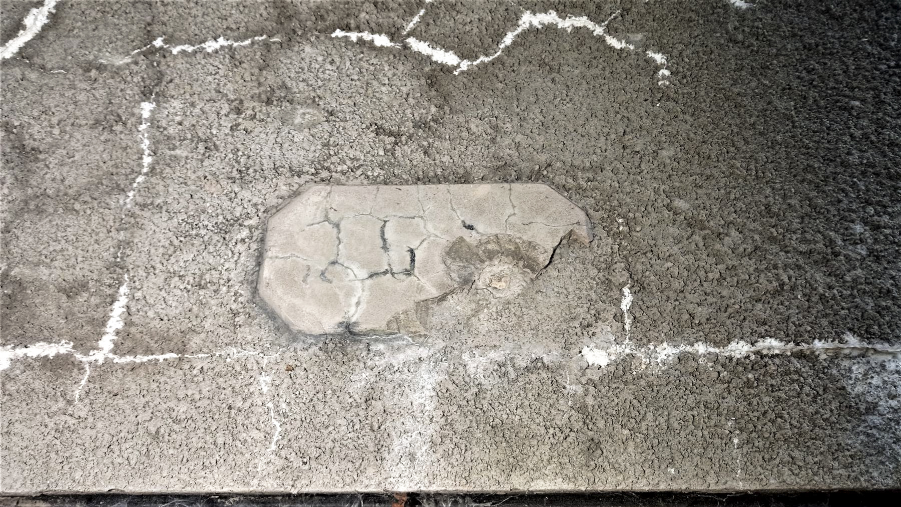 Ligne Maginot - BUCHHOLZBERG (I / 79° RIF) - (Abri) - Emplacement d'un cartouche au dessus de l'entrée Ouest