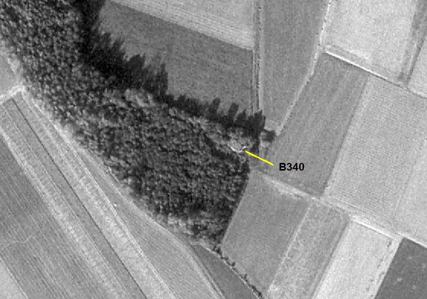 Ligne Maginot - B340 - RUE de l'HOTEL - (Blockhaus pour canon) -  - IGN - Géoportail 1967