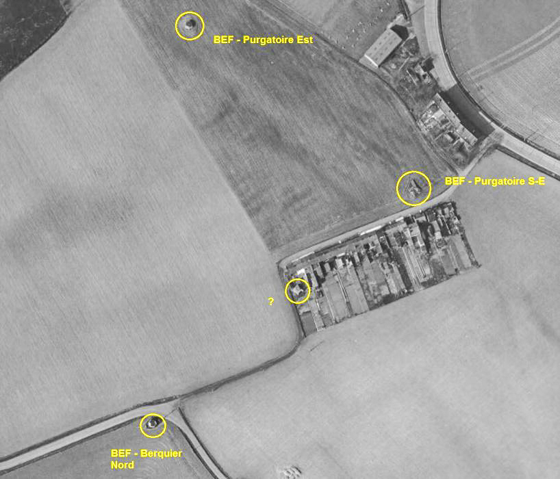 Ligne Maginot - BEF 256 - LE PURGATOIRE EST - (Blockhaus pour arme infanterie) -  - IGN - Géoportail 1965