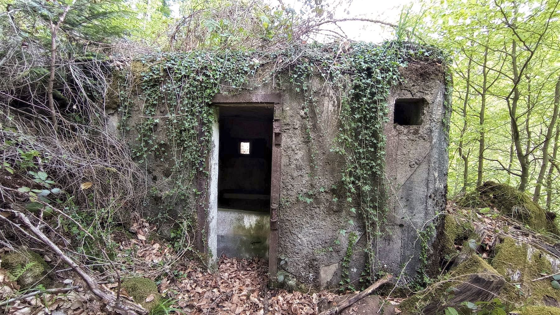 Ligne Maginot - M10 - NONNENHARDT EST 3 - (Blockhaus pour arme infanterie) - La façade arrière, entrée et prise d'air