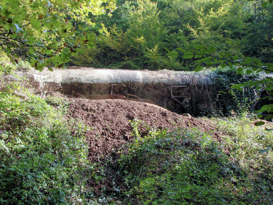 Ligne Maginot - MONT DES WELCHES - A21 - (Ouvrage d'artillerie) - Entrée munitions.
Merlonnée pour en interdire l'accès