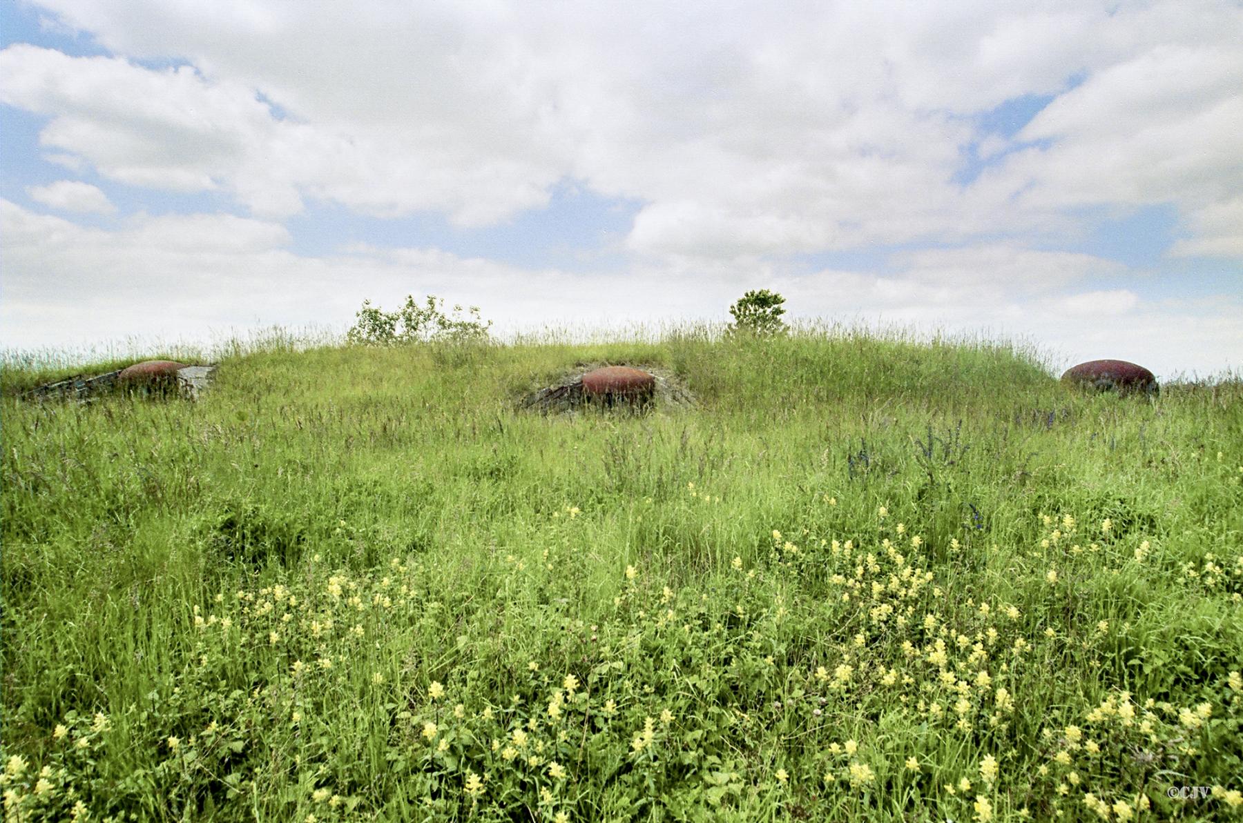 Ligne Maginot - BAMBIDERSTROFF SUD - C71 - (Casemate d'infanterie) - Vue frontale sur les cloches