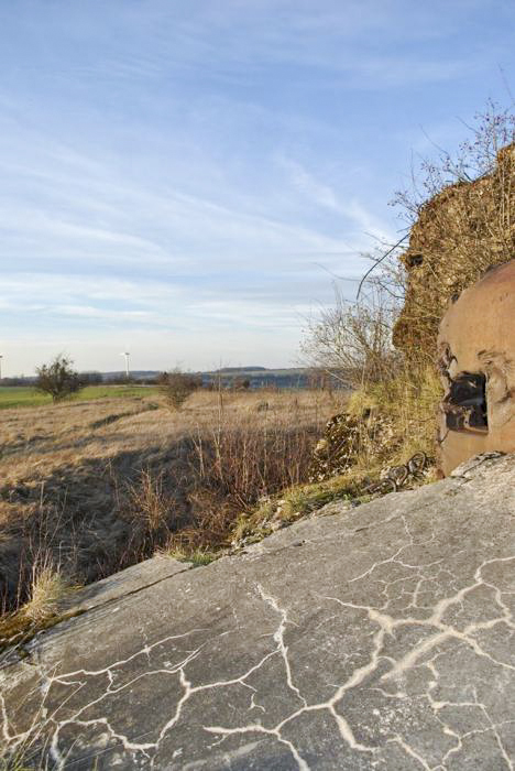 Ligne Maginot - EINSELING SUD - C73 - (Casemate d'infanterie) - Vue depuis la cloche GFM Sud