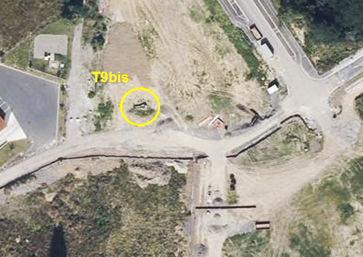 Ligne Maginot - T6ter (Cuve pour arme d'infanterie) - Dégagement juste avant destruction - IGN - Géoportail 2012