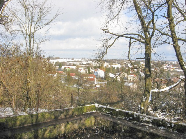 Ligne Maginot - DORFWIESE 3 - (Cuve pour canon) - Vue sur le village de Rohrbach les Bitche - Christian LENHARD