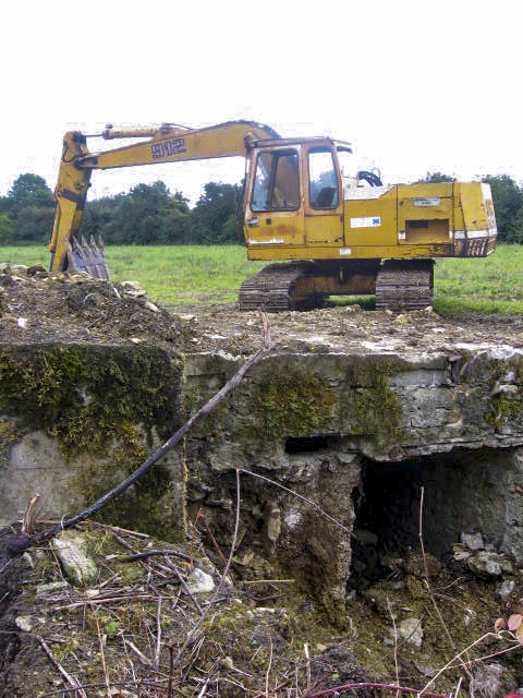 Ligne Maginot - GARTEN 1 - (Blockhaus pour arme infanterie) - Façade arriere