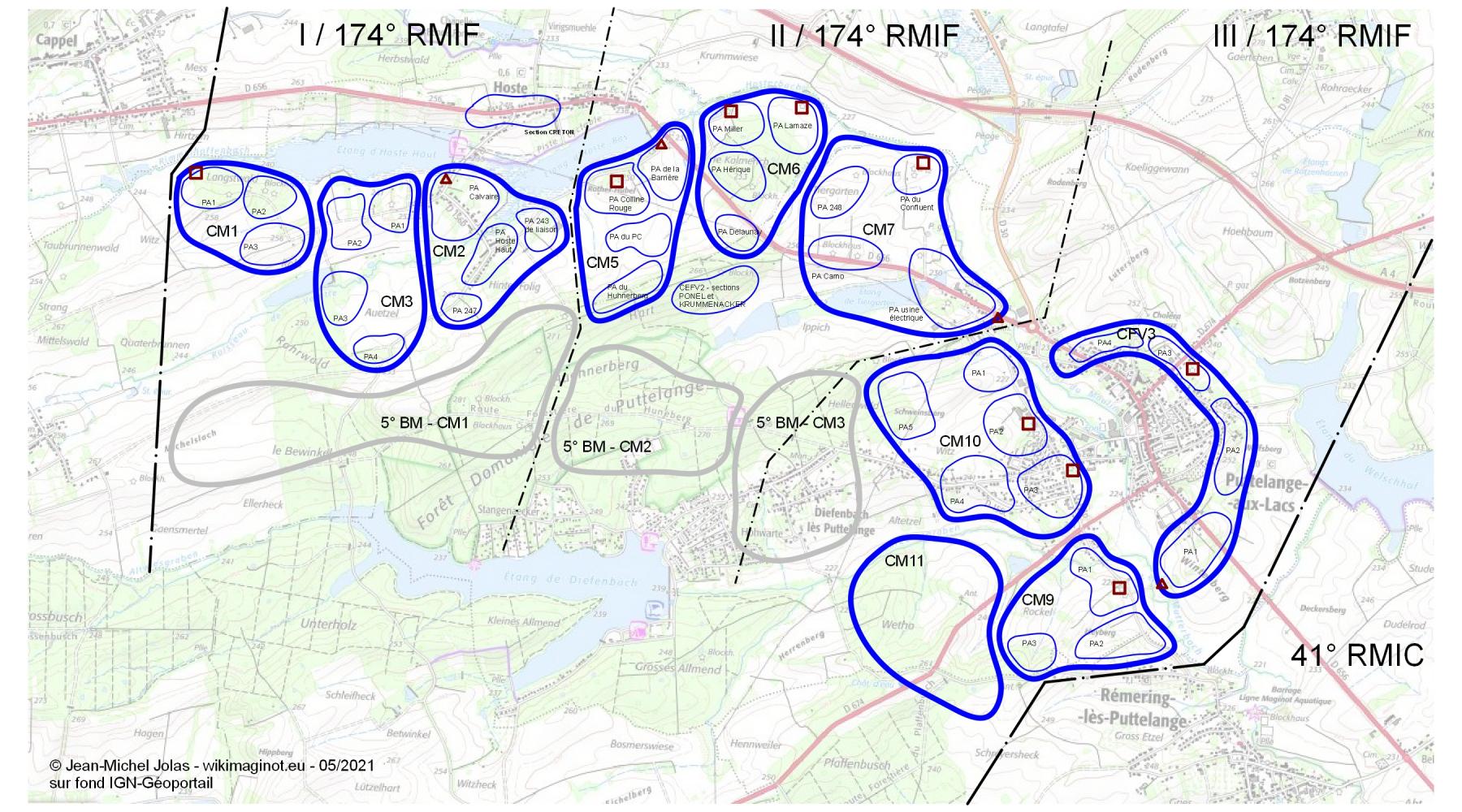 174° RMIF - Dispositif français le 14 Juin